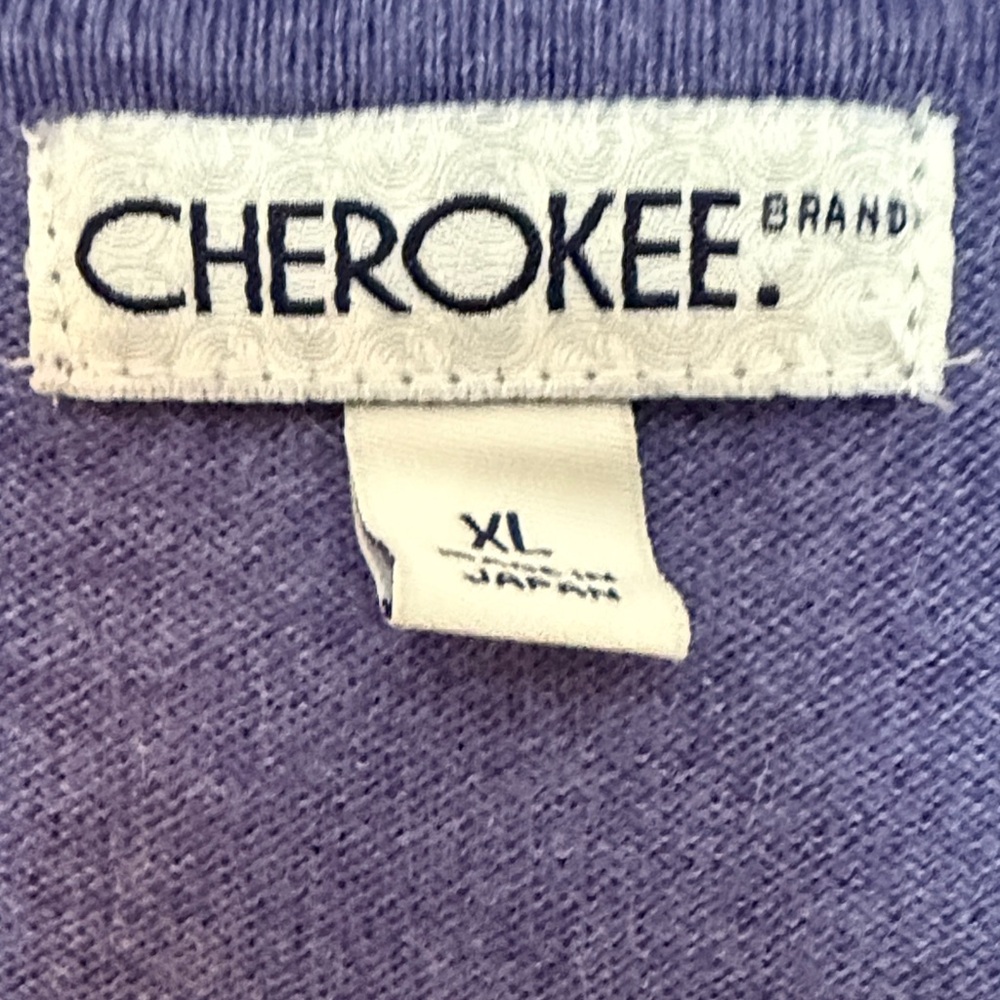 Cherokee Deep Purple Cardigan Sweater - Picture 2 of 5